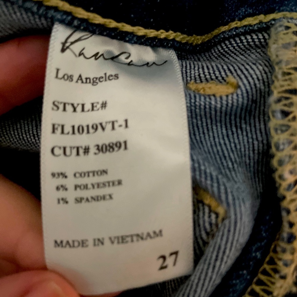 KanCan cropped flare jeans